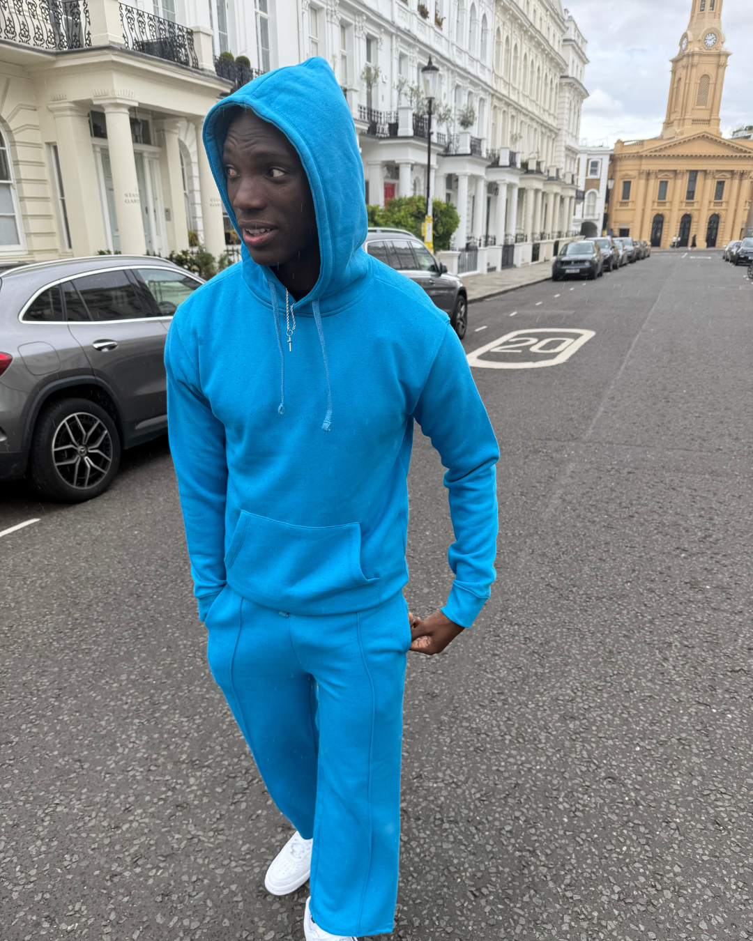Moclo Classic Blue Regular Fit Uni Sex Track Suit