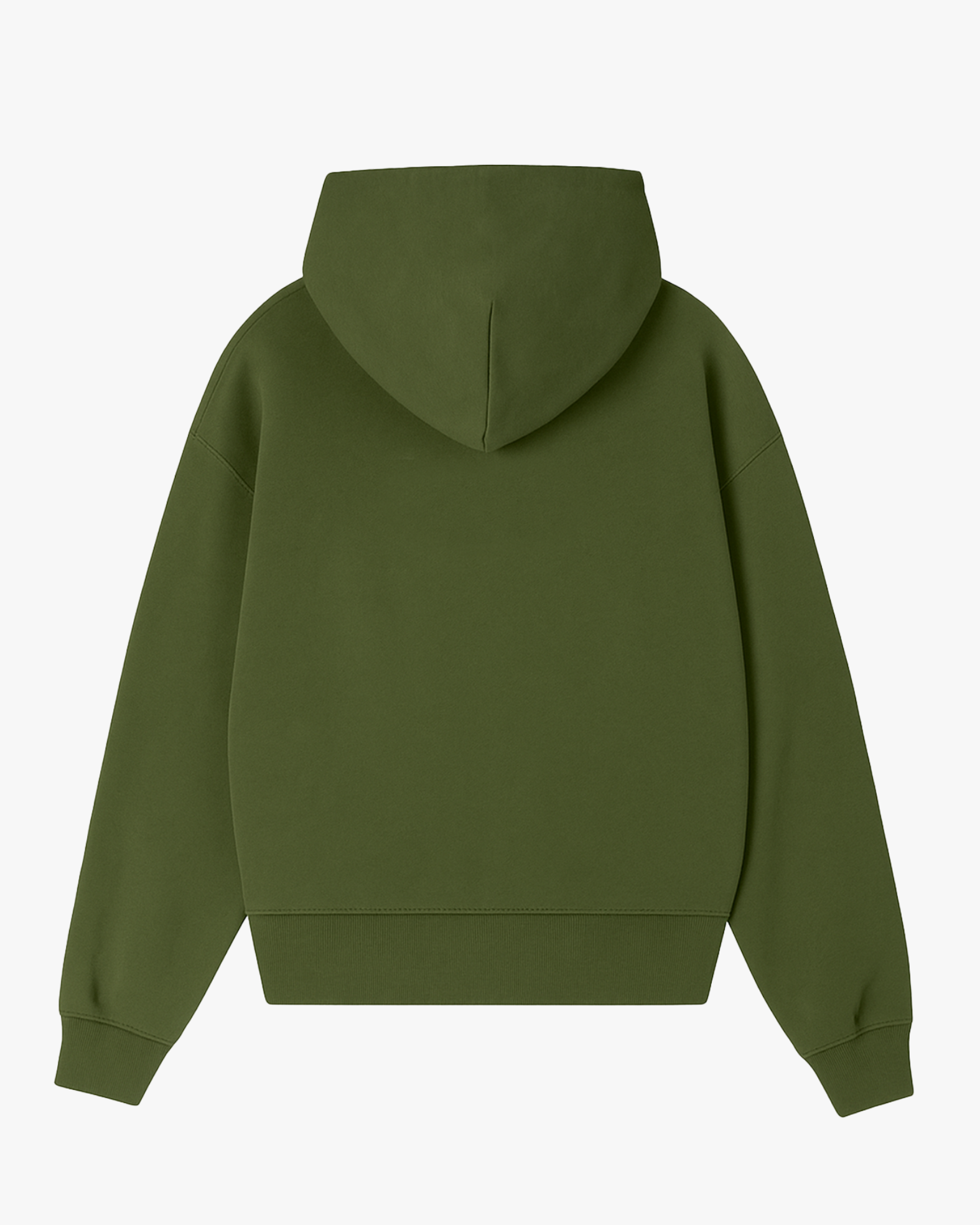 Moclo Classic Olive Green Regular Fit Hoodie