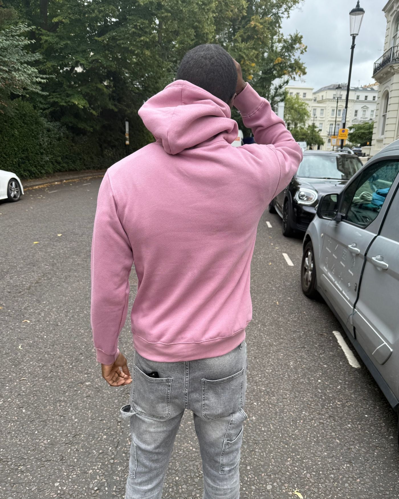 Moclo Classic Pink Regular Fit Hoodie