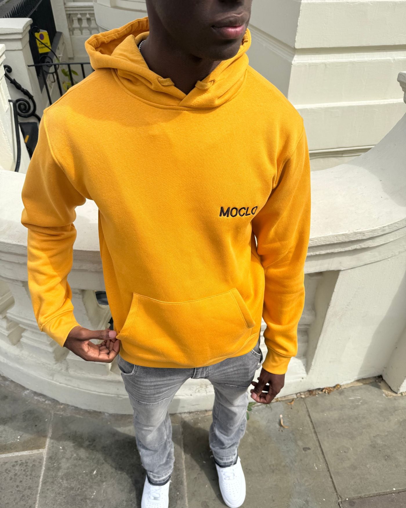 Moclo Classic Yellow Regular Fit Hoodie