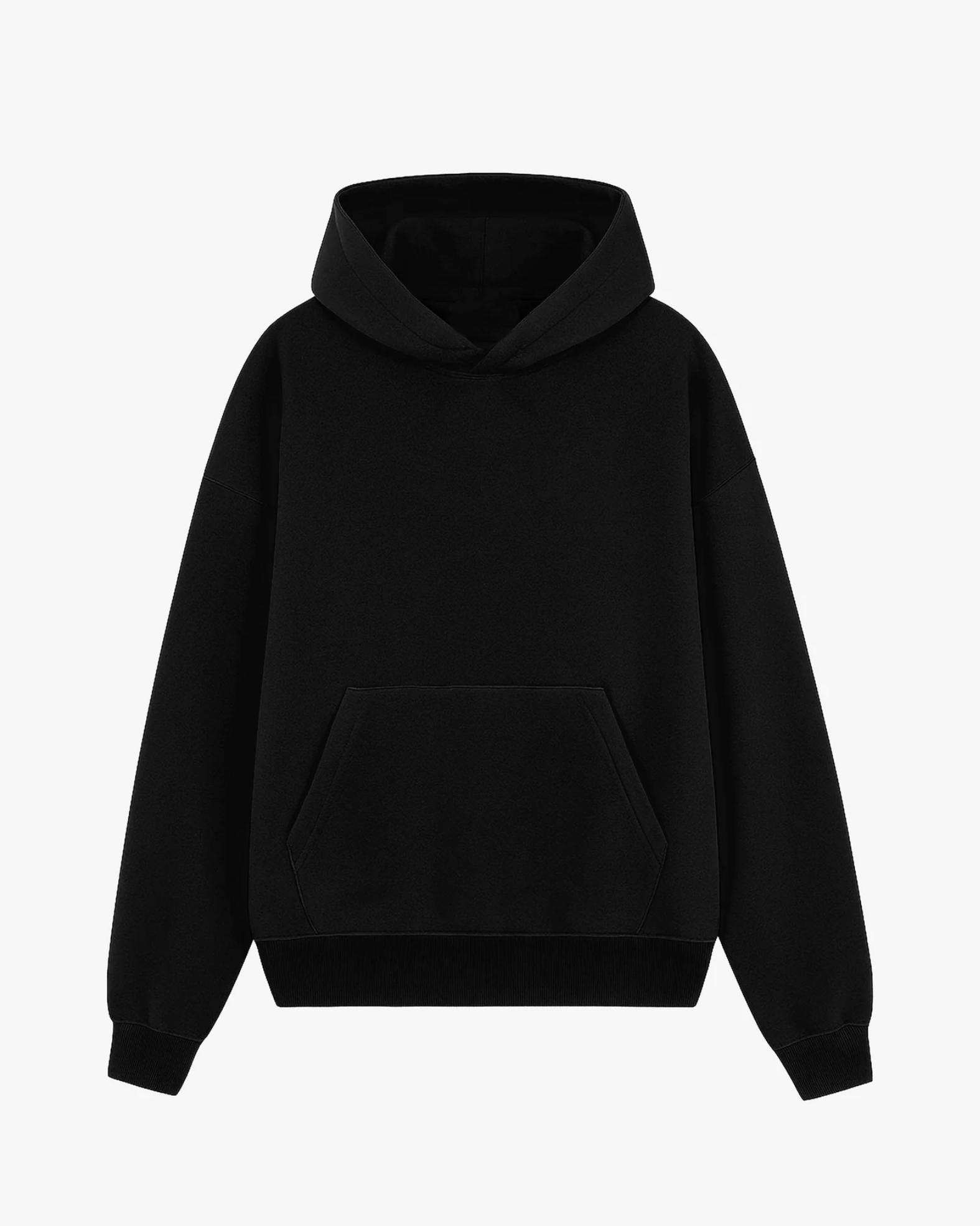Moclo Classic Black Regular Fit Hoodie