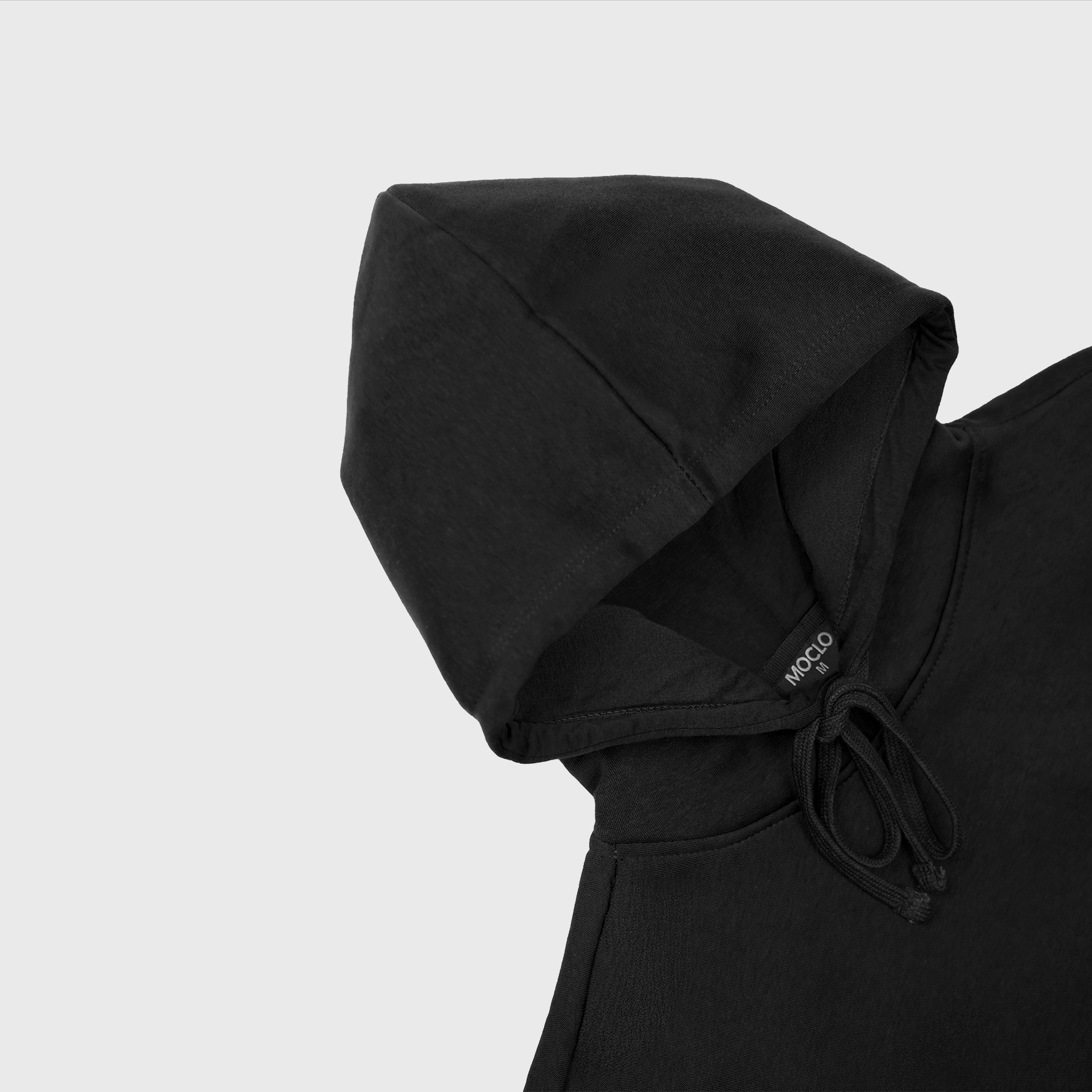 Moclo Classic Black Regular Fit Woman Hoodie