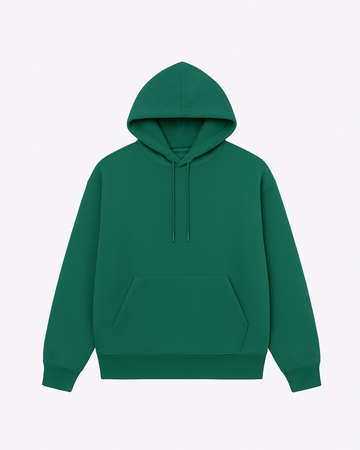 Moclo Classic Green Regular Fit Hoodie