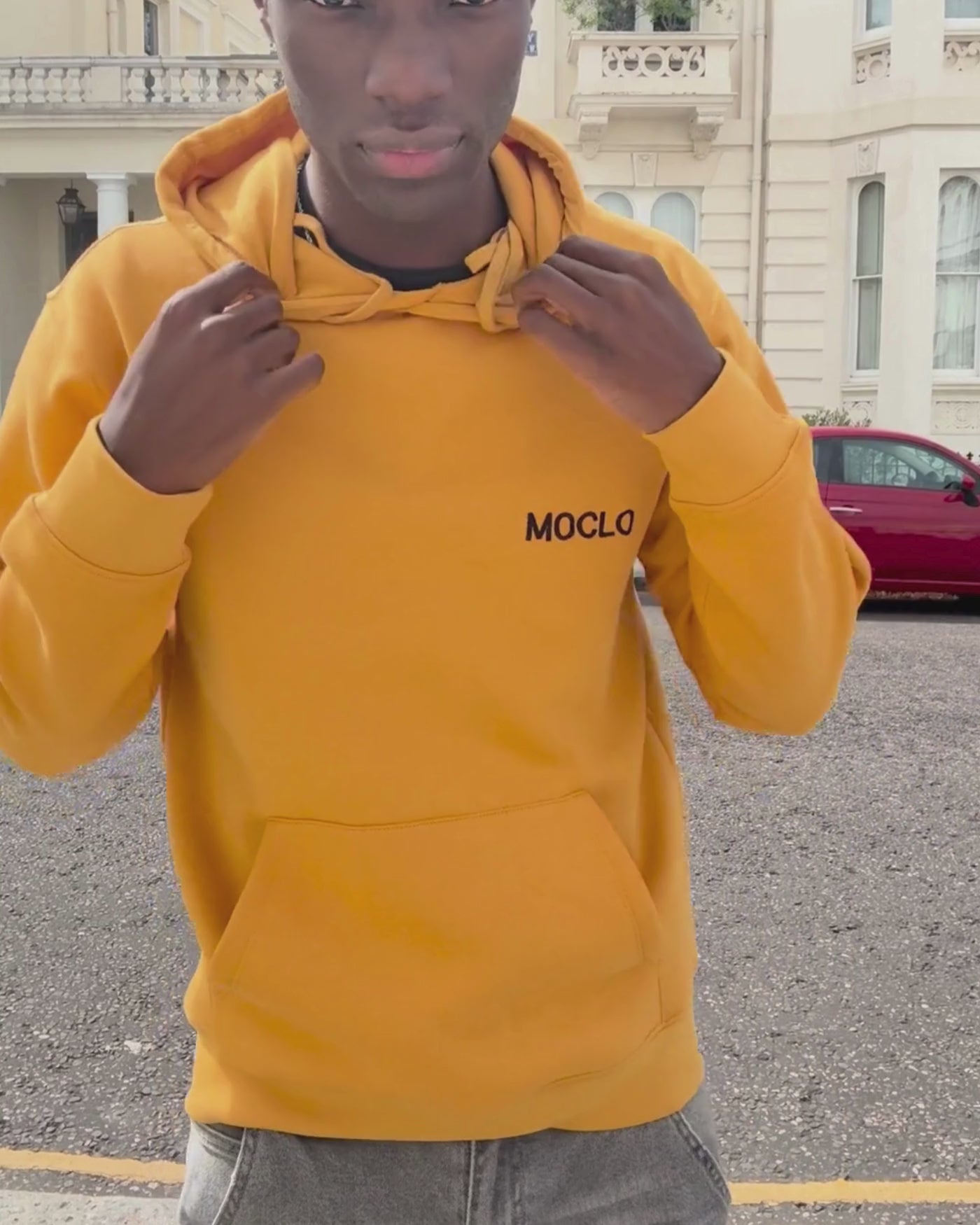 Moclo Classic Yellow Regular Fit Hoodie