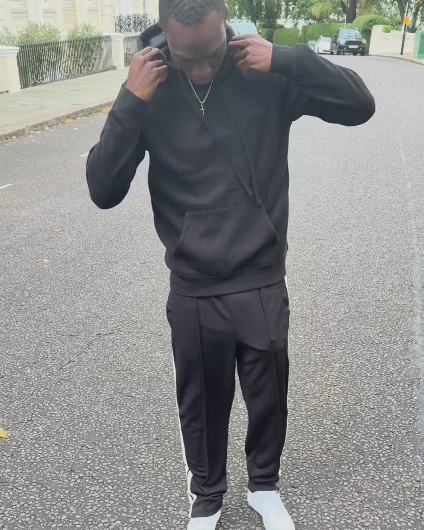 Moclo Classic Black Regular Fit Hoodie