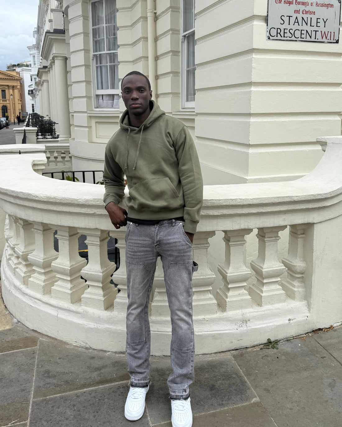 Moclo Classic Olive Green Regular Fit Hoodie