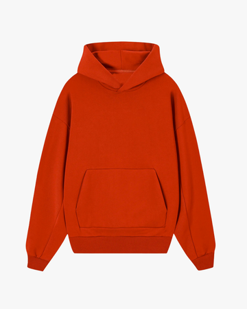 Moclo Classic Red Regular Fit Hoodie
