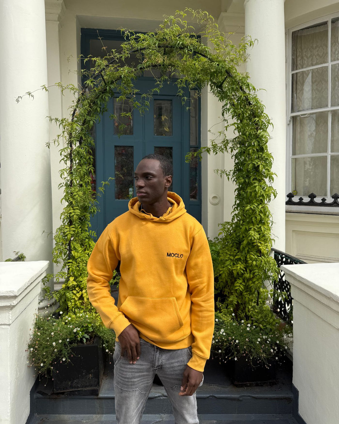 Moclo Classic Yellow Regular Fit Hoodie