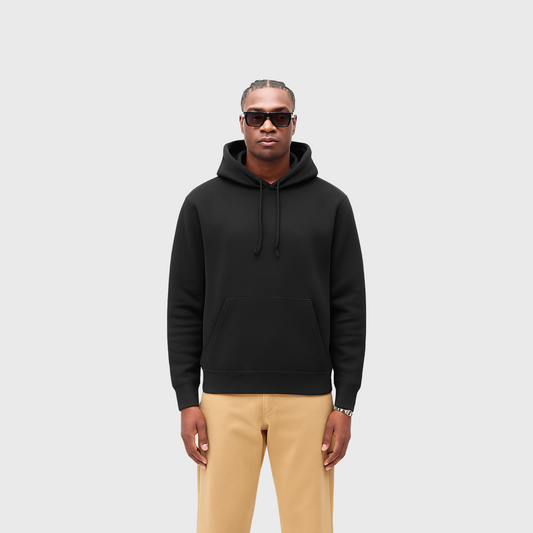 Moclo Classic Black Regular Fit Hoodie