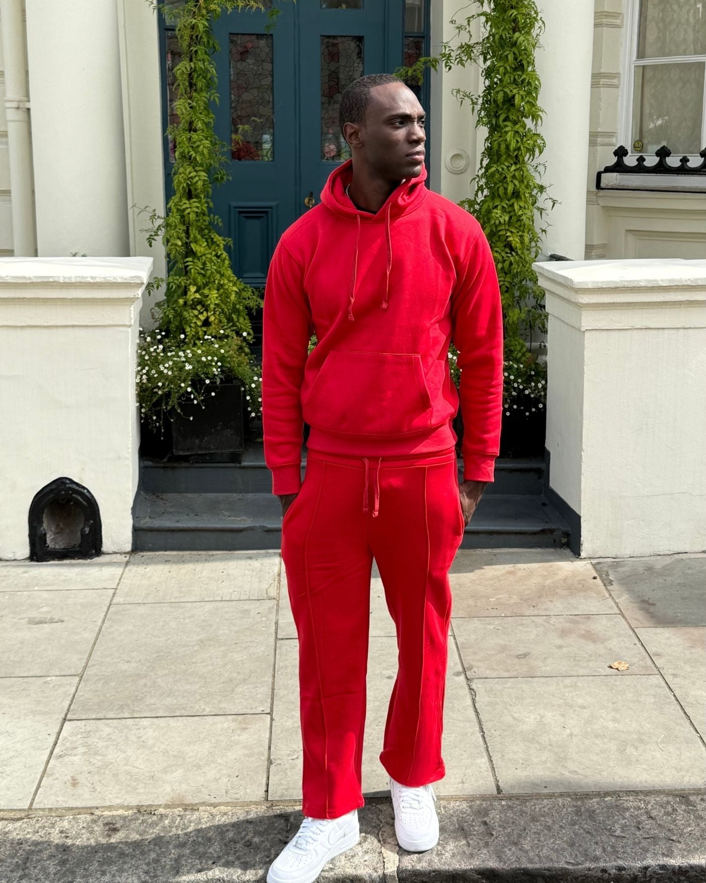Moclo Classic Red Regular Fit Uni Sex Track Suit