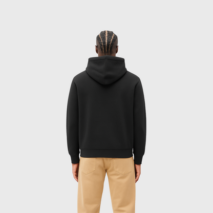 Moclo Classic Black Regular Fit Hoodie