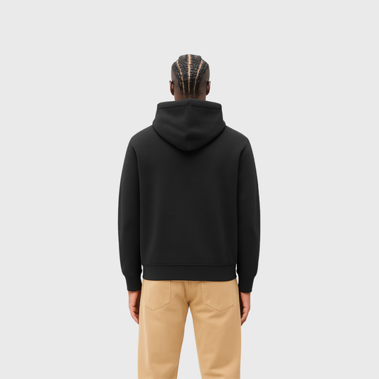 Moclo Classic Black Regular Fit Hoodie