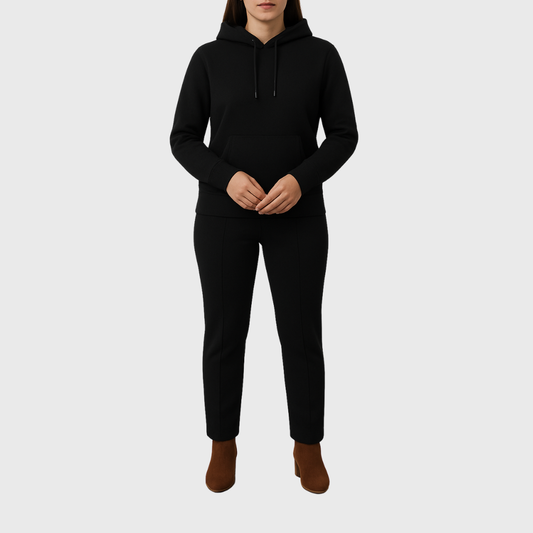 Moclo Classic Black Regular Fit Woman Track Suit