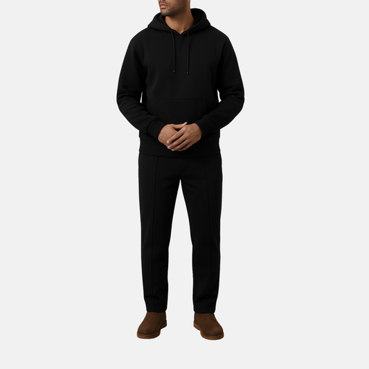 Moclo Classic Black Regular Fit Uni Sex Track Suit