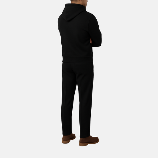 Moclo Classic Black Regular Fit Uni Sex Track Suit