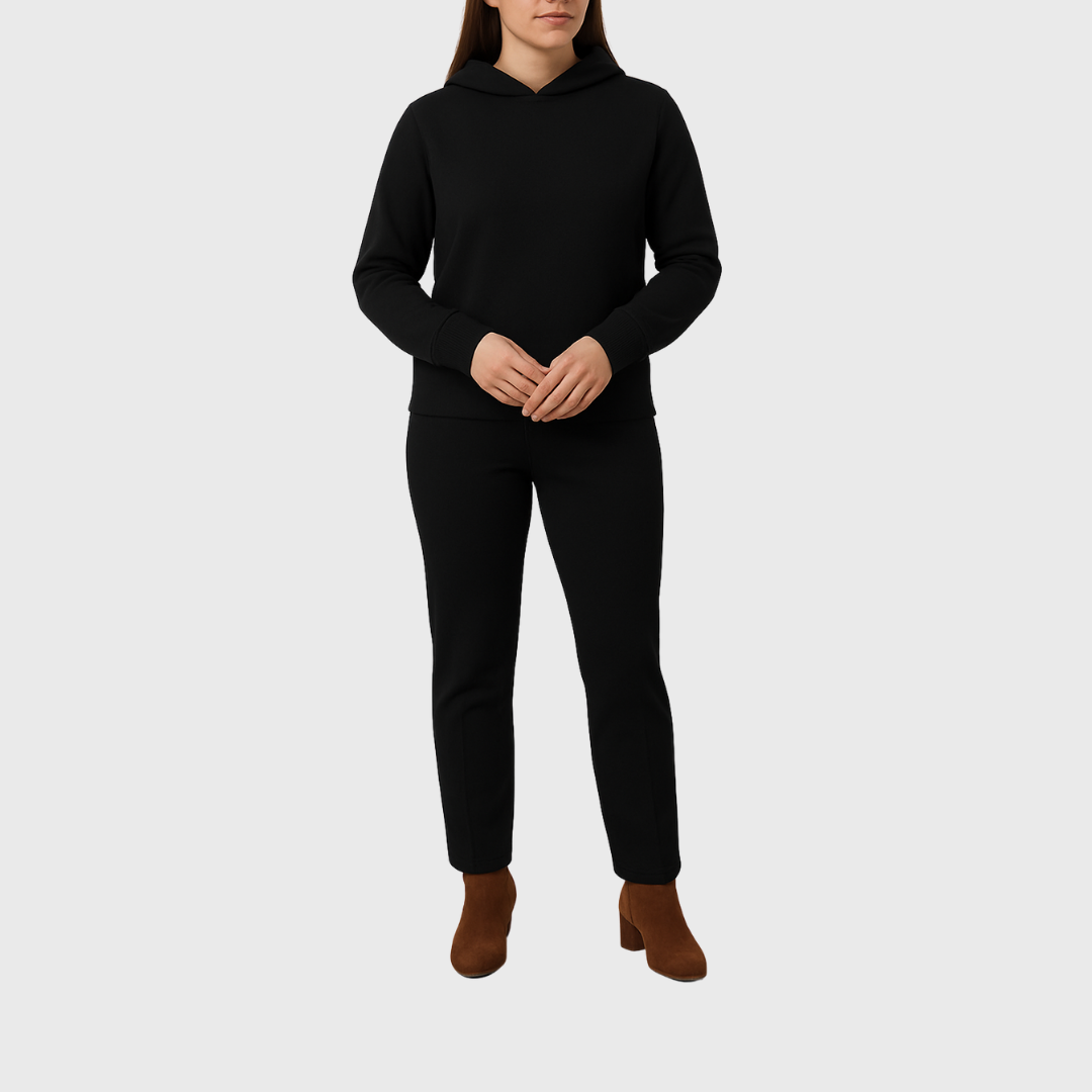 Moclo Classic Black Regular Fit Woman Track Suit
