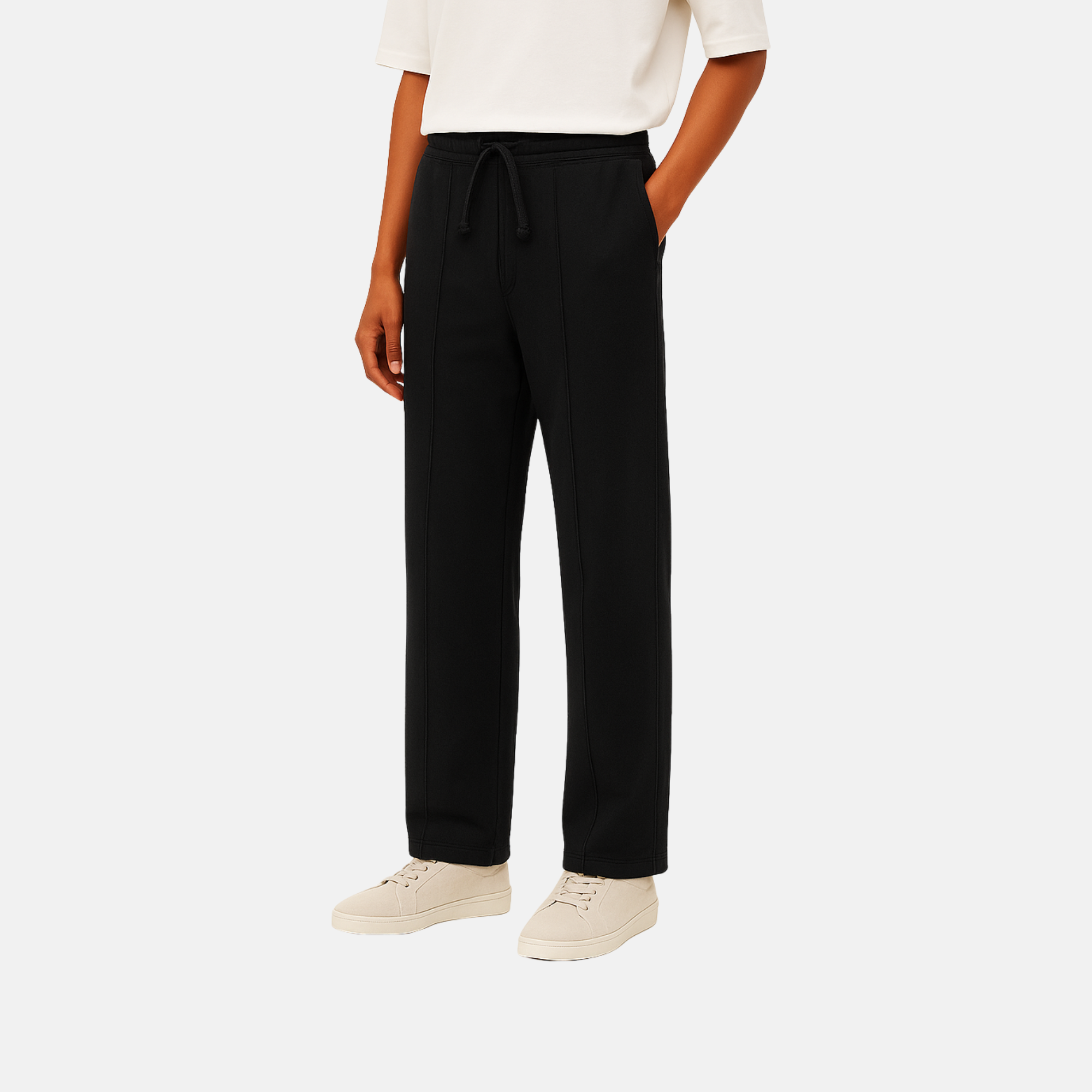 Moclo Classic Black Regular Fit Uni Sex Joggers