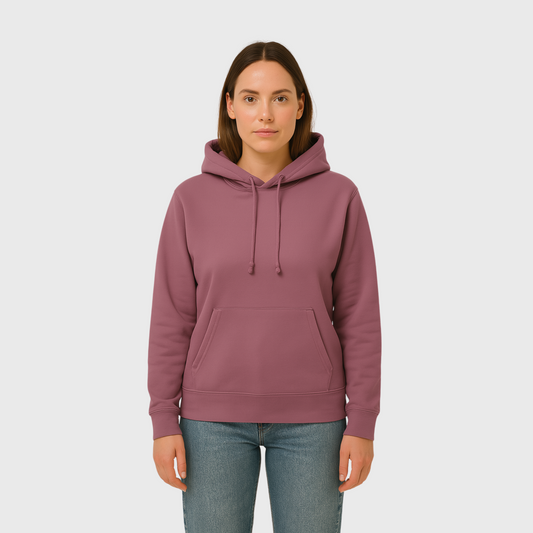 Moclo Classic Pink Regular Fit Woman Hoodie