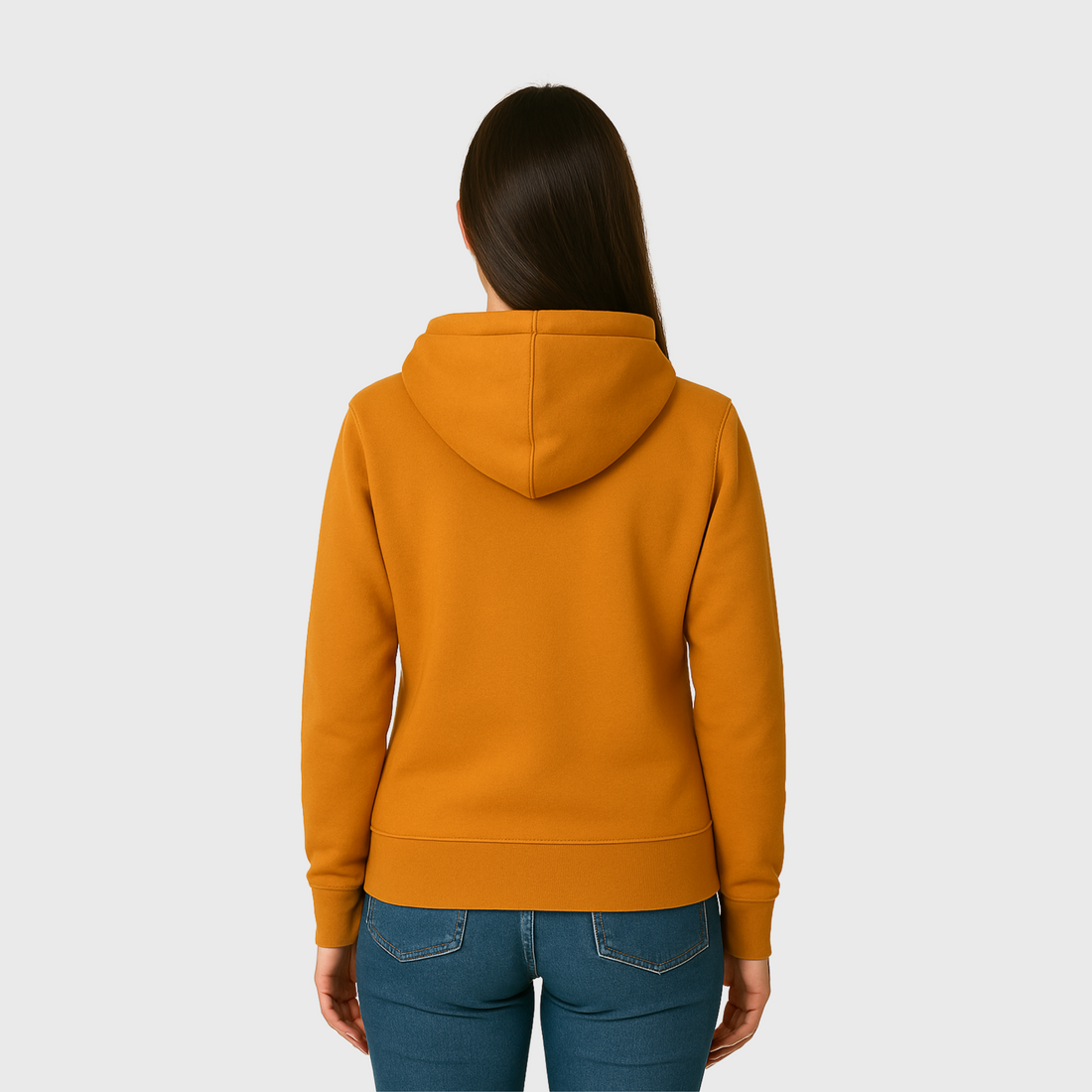 Moclo Classic Yellow Regular Fit Woman Hoodie