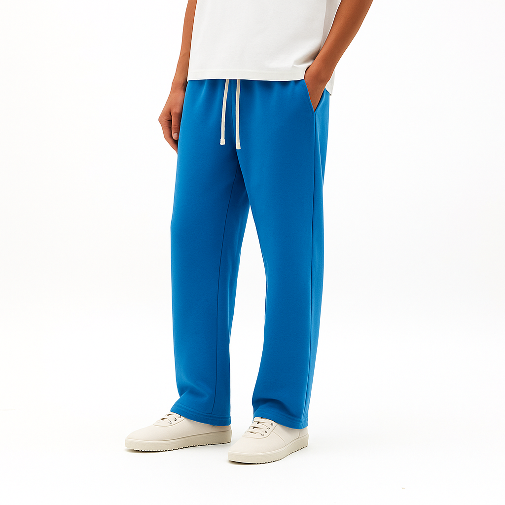 Moclo Classic Blue Regular Fit Uni Sex Joggers
