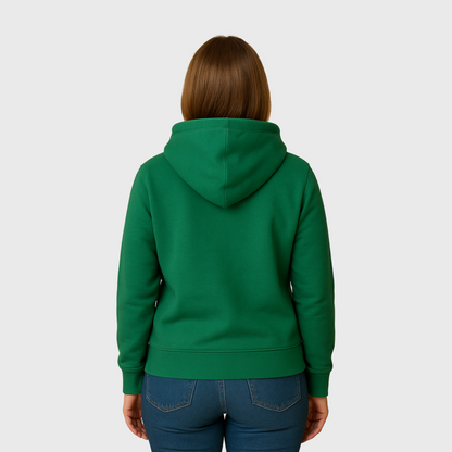 Moclo Classic Green Regular Fit Woman Hoodie