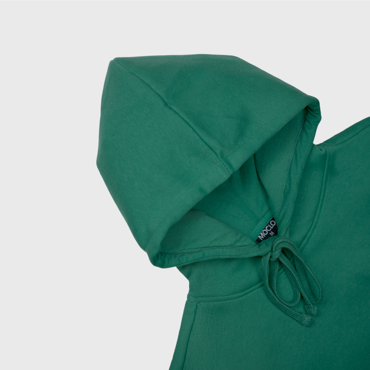 Moclo Classic Green Regular Fit Hoodie