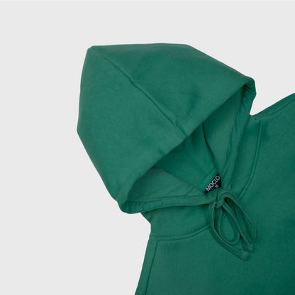 Moclo Classic Green Regular Fit Hoodie