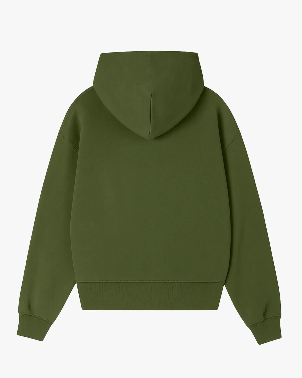 Moclo Classic Olive Green Regular Fit Hoodie