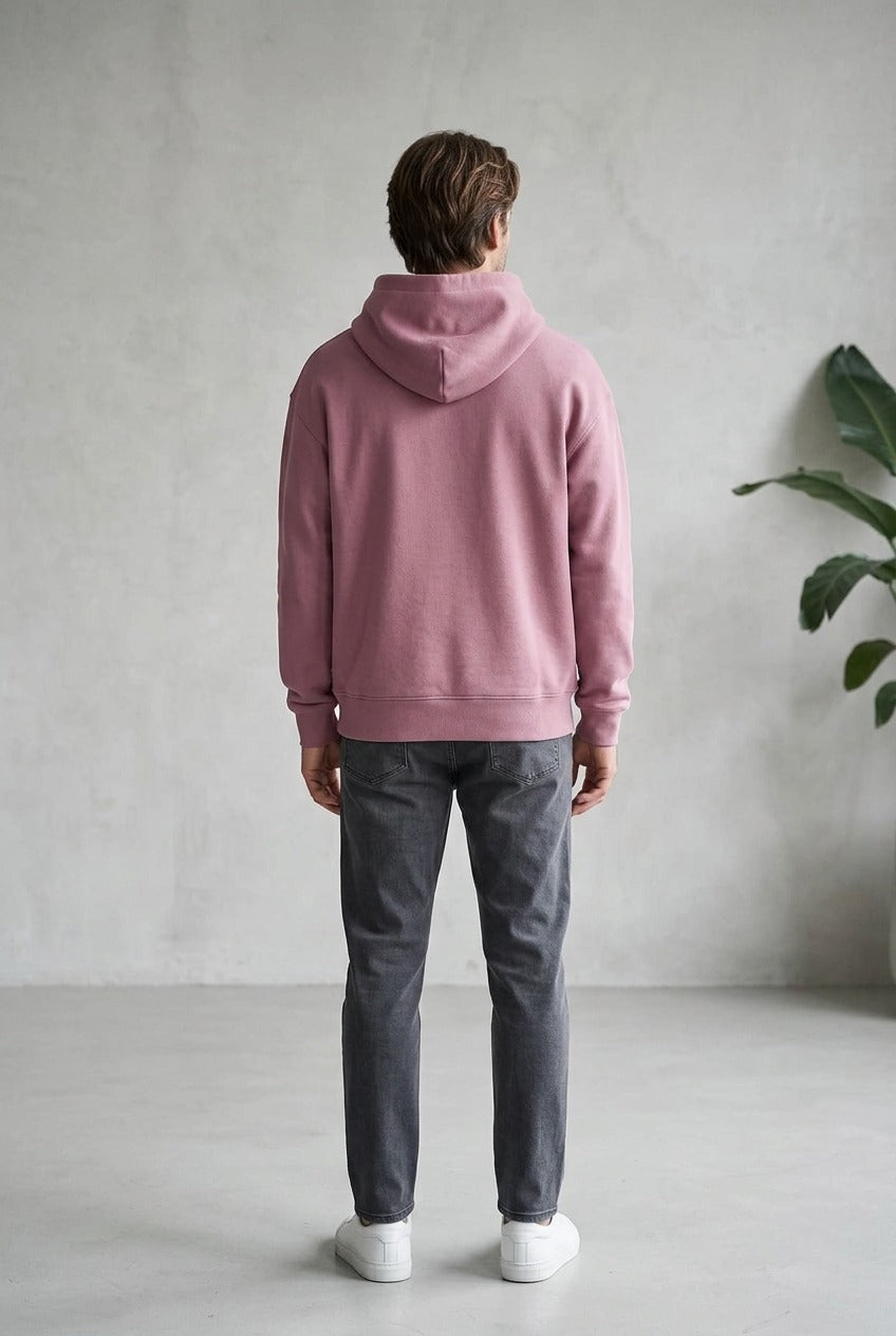 Moclo Classic Pink Regular Fit Hoodie