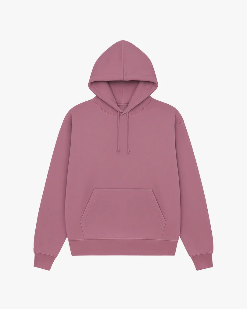 Moclo Classic Pink Regular Fit Hoodie