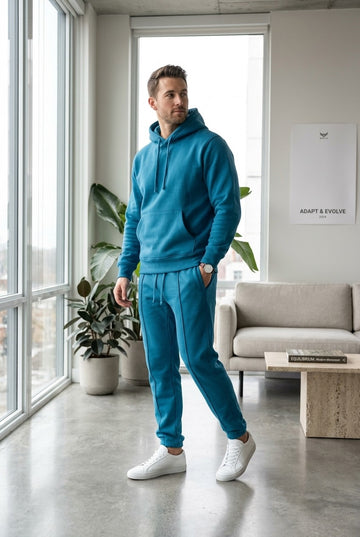 Moclo Classic Blue Regular Fit Uni Sex Track Suit
