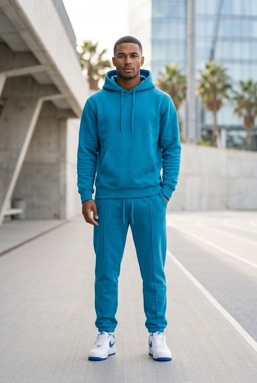 Moclo Classic Blue Regular Fit Uni Sex Track Suit