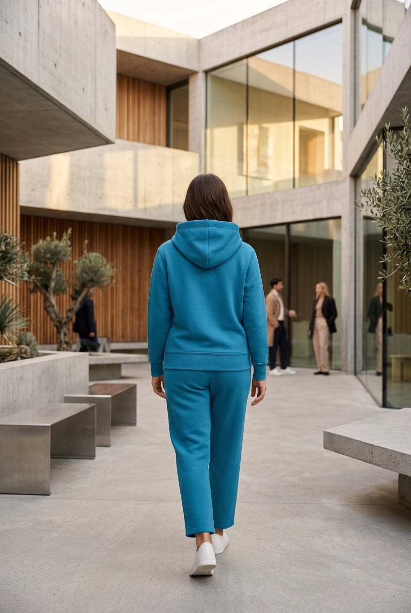 Moclo Classic Blue Regular Fit Woman Track Suit
