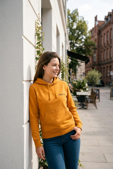Moclo Classic Yellow Regular Fit Woman Hoodie